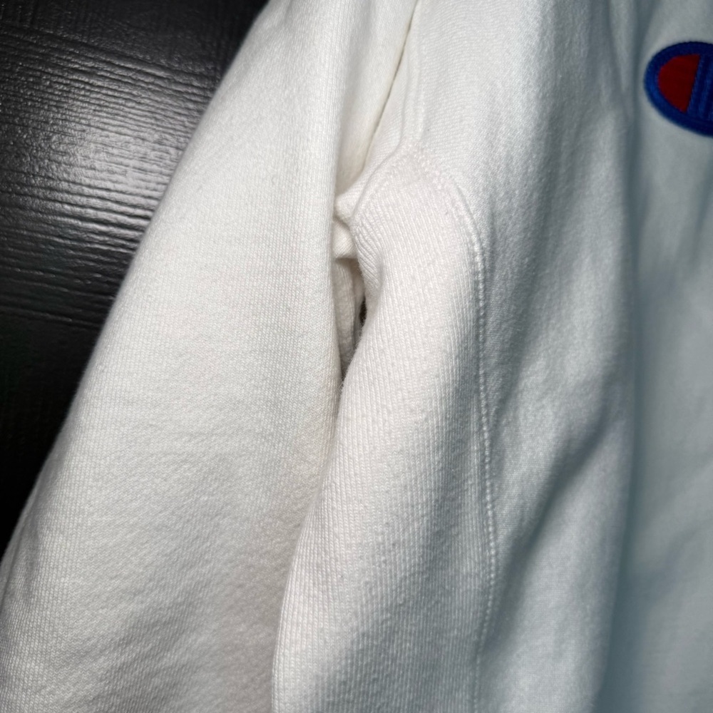 VINTAGE Champion Sweatshirt Women’s XL White Pullover Reverse Weave - Picture 4 of 7